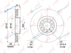 BN-1217 Диск тормозной | перед