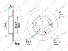 BN-1029 Диск тормозной | зад