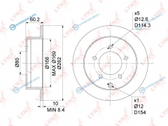 BN-1086 Диск тормозной | зад