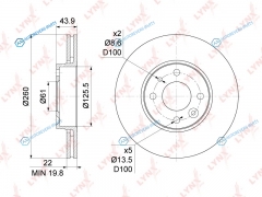 BN-1062 Диск тормозной | перед