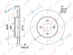 BN-1115 Диск тормозной | перед