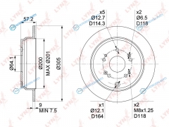 BN-1030 Диск тормозной | зад