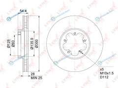 BN-1028 Диск тормозной | перед