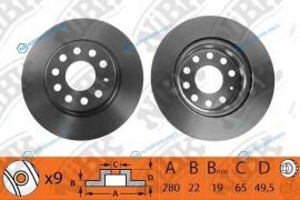 RN1179  RN1179V Диск тормозной | перед