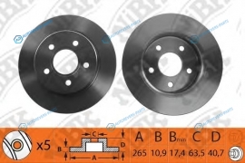 RN1189 Диск тормозной | зад