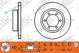 RN1247  RN1247V Диск тормозной | перед