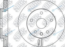 RN34001  RN34001V Диск тормозной | перед