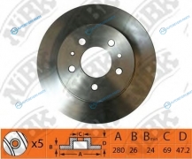 RN1412  RN1412V Диск тормозной | перед