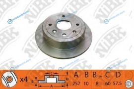 RN1391 Диск тормозной | зад