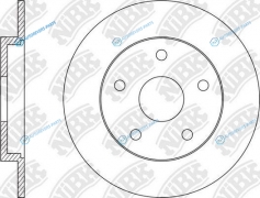 RN1567 Диск тормозной | зад