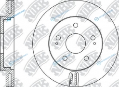 RN1348  RN1348V Диск тормозной | перед