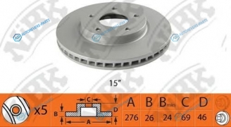 RN1366  RN1366V Диск тормозной | перед