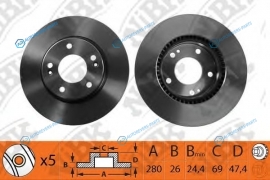 RN1174  RN1174V Диск тормозной | перед