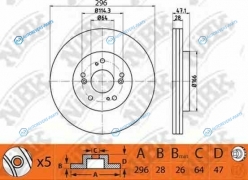 RN1243  RN1243V Диск тормозной | перед