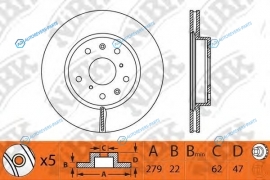 RN1320  RN1320V Диск тормозной | перед