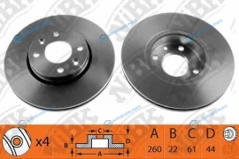 RN1187  RN1187V Диск тормозной | перед