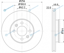 ND6004K Диск тормозной | перед