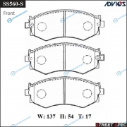 SS560-S Спортивные тормозные колодки ADVICSSEI