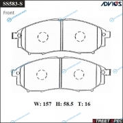 SS583-S Спортивные тормозные колодки ADVICSSEI