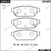 SS818-S Спортивные тормозные колодки ADVICSSEI